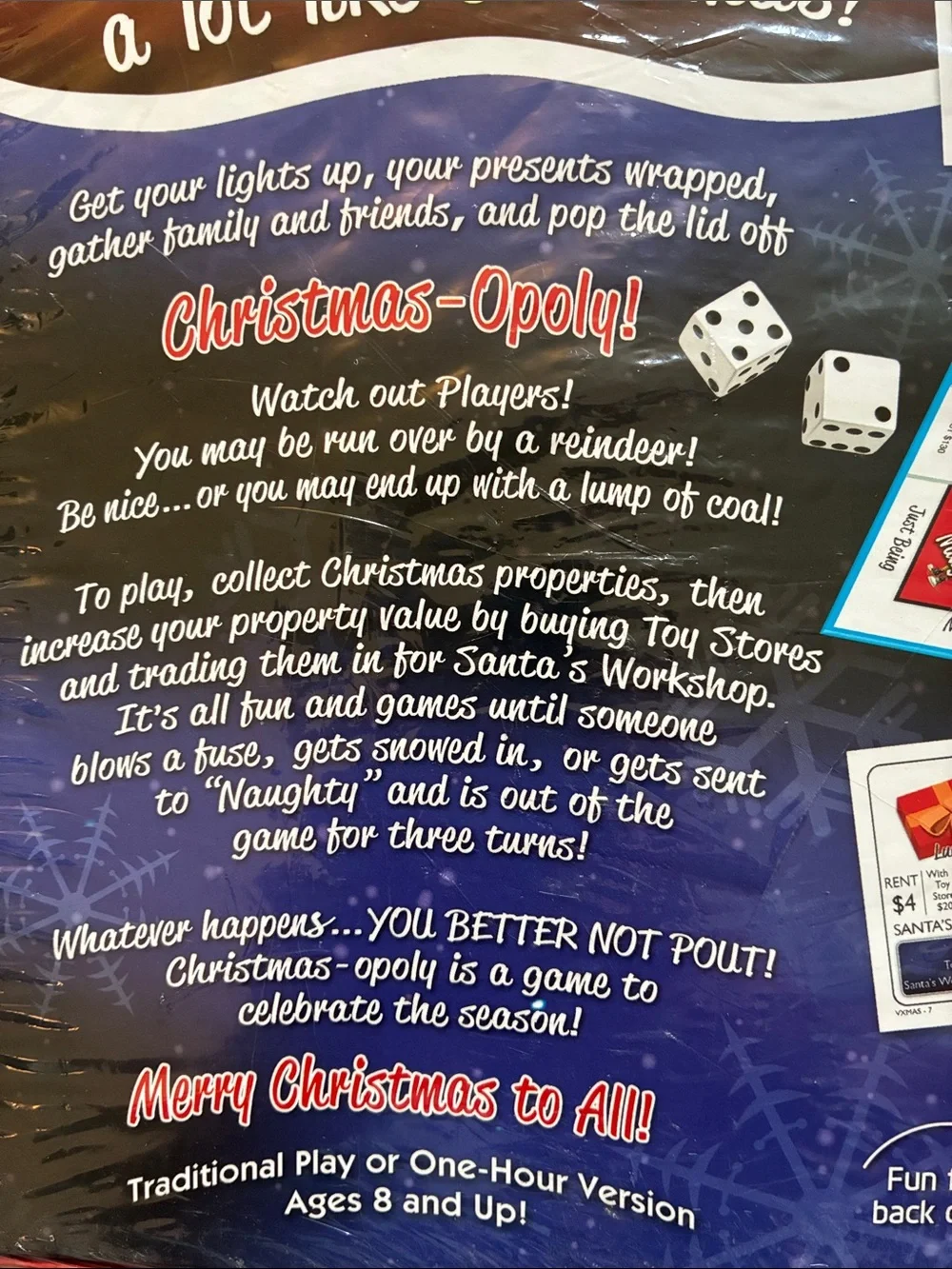 Christmas-Opoly Board Game